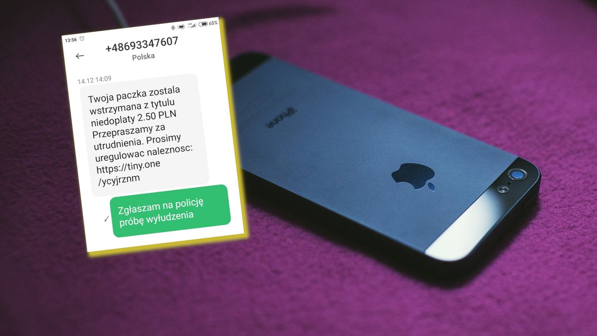 Fałszywy SMS o dopłacie 2,50 zł
