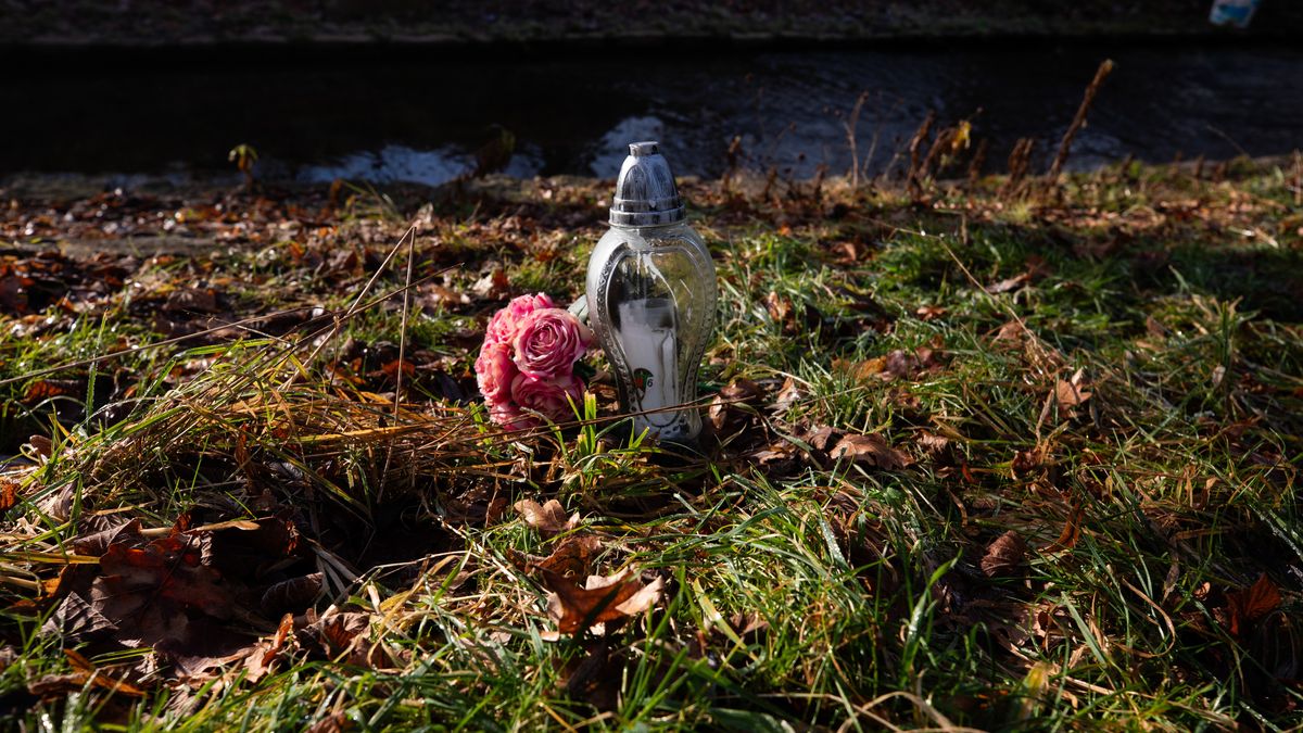 Jelenia Góra, 16.12.2025. Znicz i kwiaty w okolicy miejsca znalezienia ciała 11-letniej dziewczynki w Jeleniej Górze, 16 bm. W sprawie zabójstwa, do którego doszło w poniedziałek 15 bm., policja zatrzymała 12-latkę. Ofiara i zatrzymana uczęszczały do tej samej Szkoły Podstawowej nr 10. Sprawą ma zająć się sąd rodzinny, który wcześniej zgodził się na zatrzymanie małoletniej. (jm) PAP/Krzysztof Ćwik