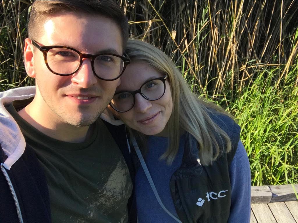 Katarzyna Białoń z mężem