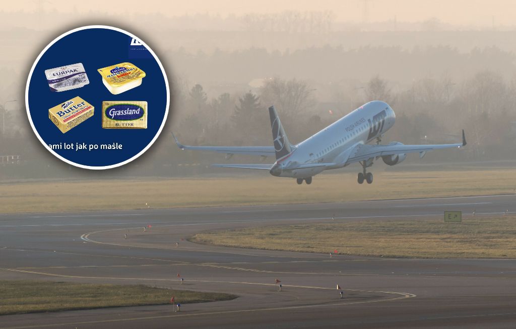 LOT żartuje z afery masłowej. Przewoźnik dodał wymowną grafikę