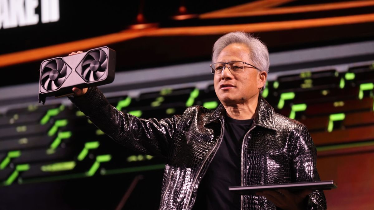 Jensen Huang słynie z wystąpień w czarnych skórzanych kurtkach