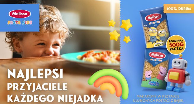„Najlepsi przyjaciele każdego niejadka” w kampanii Melissa Pasta Kids