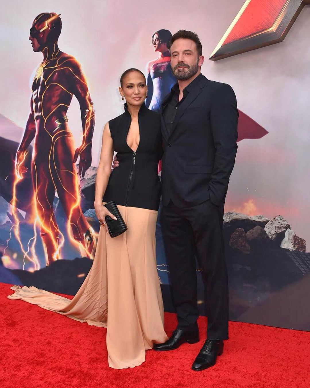 Jennifer Lopez i Ben Affleck na premierze filmu "Flash"
