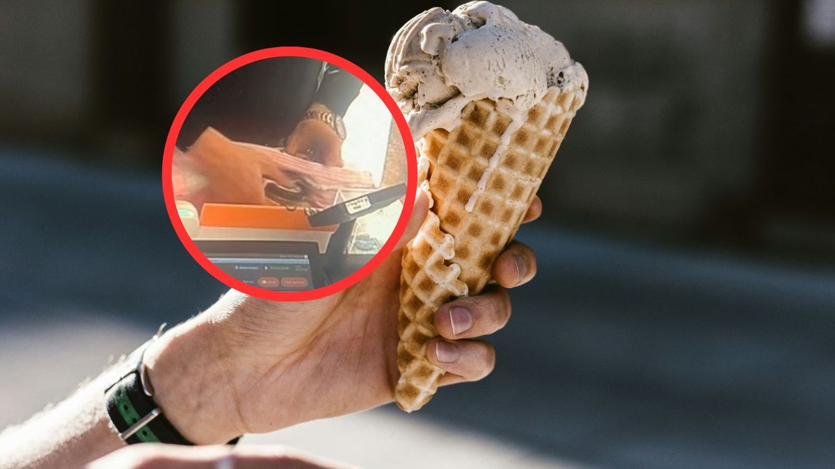 Kradzież w lodziarni. Wszystko się nagrało