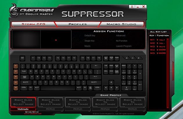 CM Storm Suppressor oprogramowanie