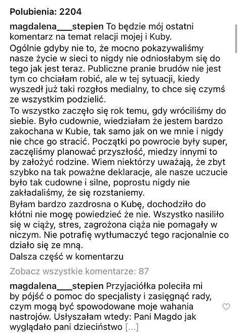 InstaStories Magdy Stępień
