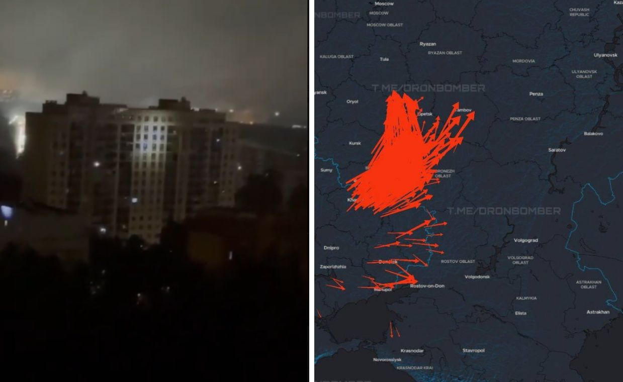 Działo się w nocy. Dziesiątki dronów nad Rosją