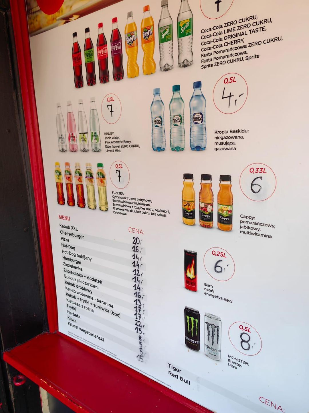 Lussi - cennik gastronomii w sąsiedztwie Pałacu Kultury