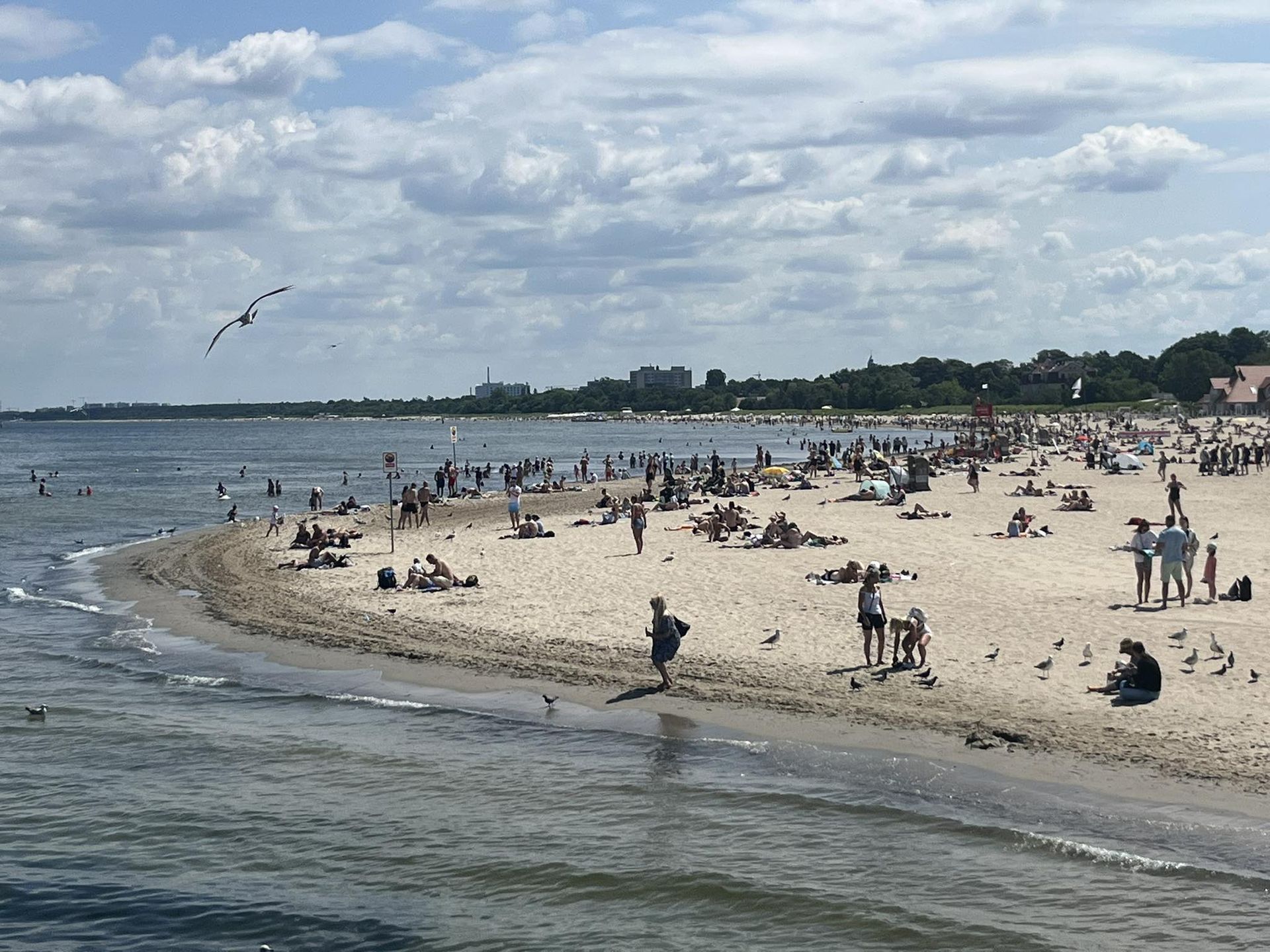 Plaża w Sopocie 29 czerwca br.