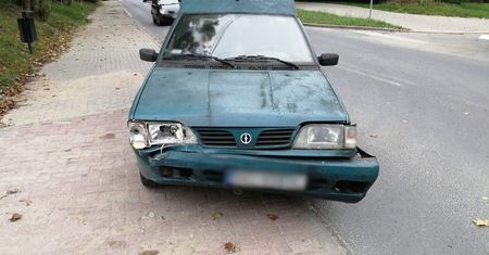Wypadek w Olsztynie. Kierowca poloneza wprawia w osłupienie
