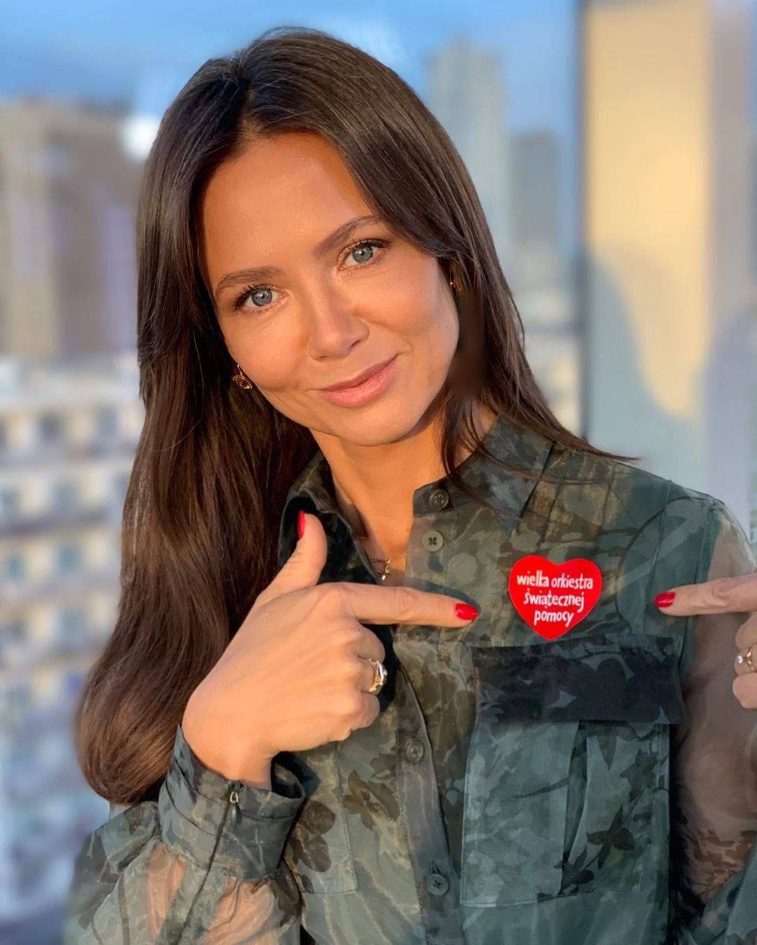 Kinga Rusin wsparła Niebieską Linię