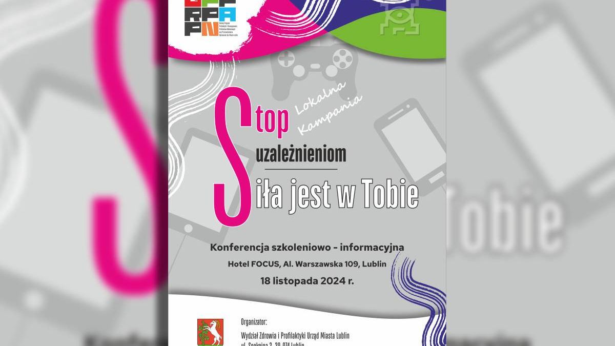 stop uzaleznieniom - sila jest w tobie - plakat