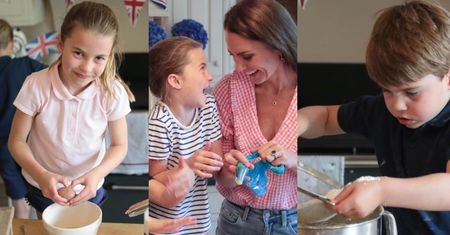 Dzieci Kate Middleton i księcia Williama rozrabiają w kuchni, pichcąc ciasteczka dla lokalnej społeczności w Cardiff (ZDJĘCIA)