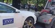 Będzie mandacik. Auto TVP odholowane sprzed Sejmu