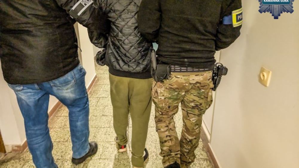 Policjanci z Kamiennej Góry zatrzymali sprawcę 