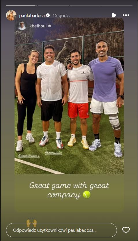 Ronaldo i Paula Badosa spotkali się na korcie tenisowym