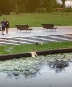 Nowy Dwór Gdański. Weszła do rzeki i została bohaterką. Nagrał to monitoring