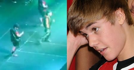 Justin Bieber obrzucony jajkami! (WIDEO)