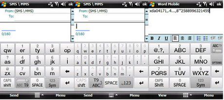 Klawiatura HTC Touch Diamonda wyciągnięta i udostępniona 1