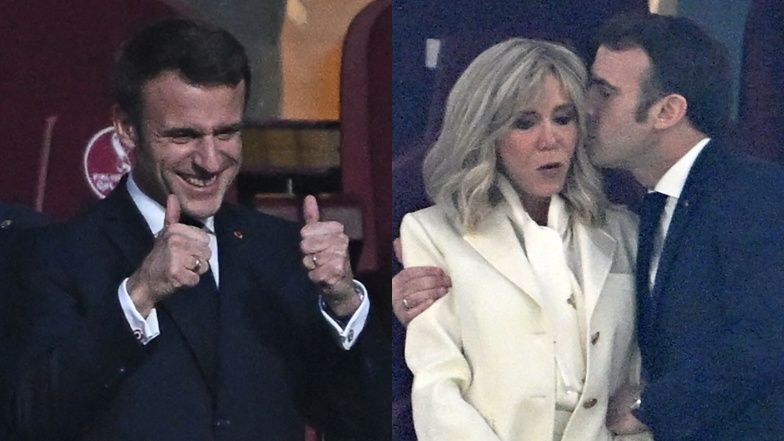 Emmanuel i Brigitte Macron na finale mundialu w Katarze