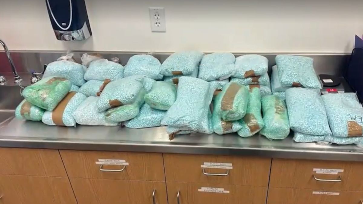 Przewoził blisko pół miliona tabletek zawierających fentanyl.