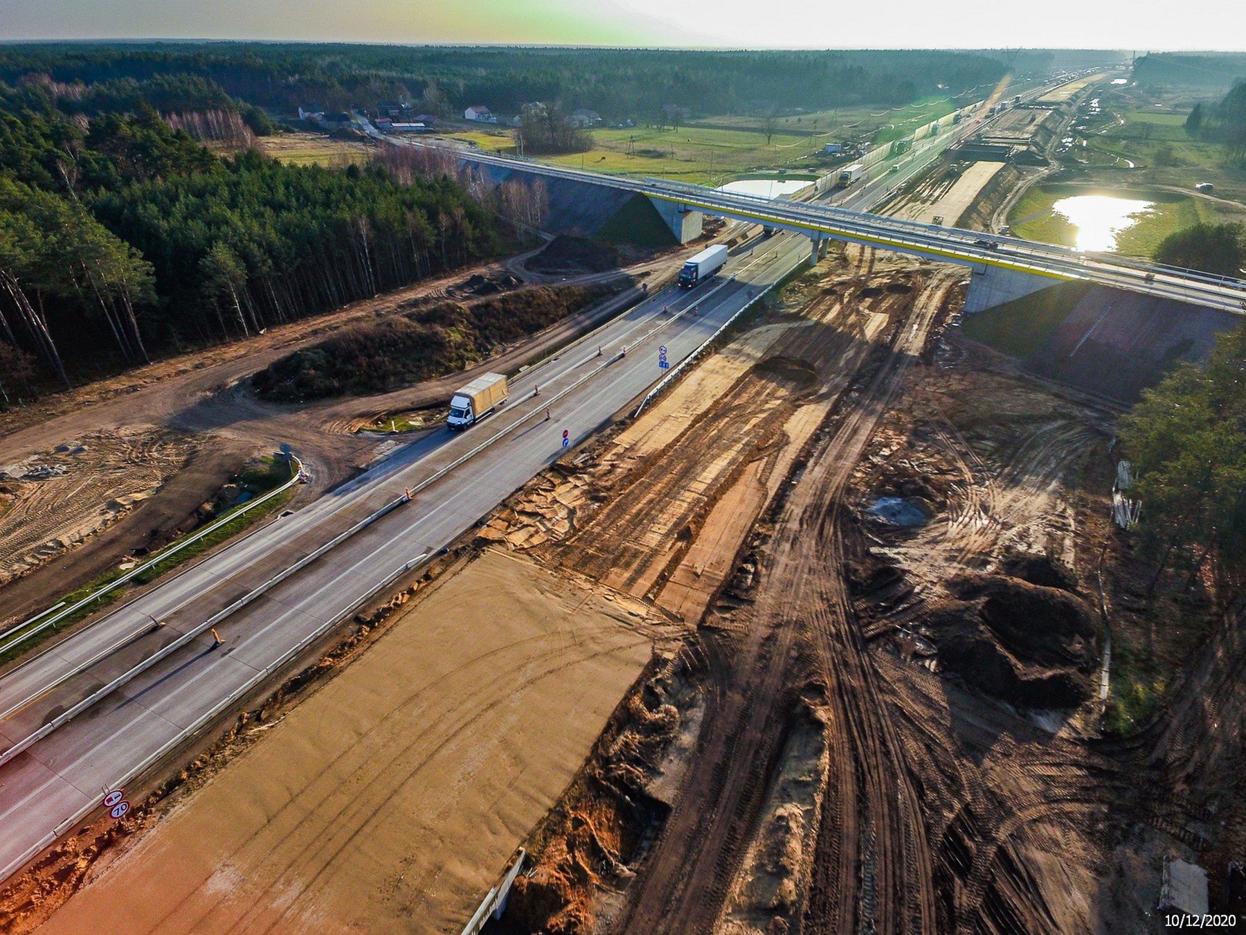 Budowa autostrady A1 Radomsko-granica woj. łódzkiego i śląskiego, stan po 28 miesiącach