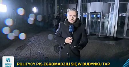 Transmitowali na żywo spod TVP. Nagle na ekranach pojawiło się zdjęcie