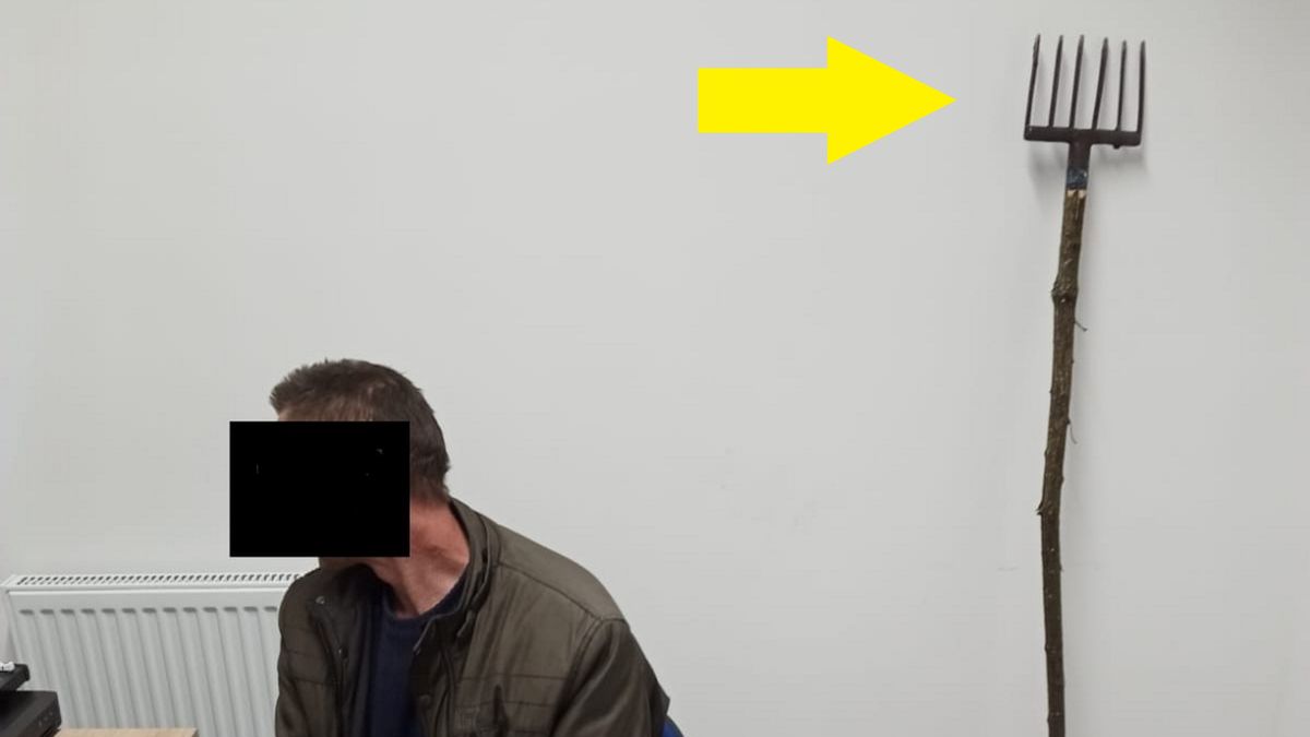 46-letniego mieszkaniec gminy Karlino  za pomocą specjalnych wideł okaleczał ryby. 