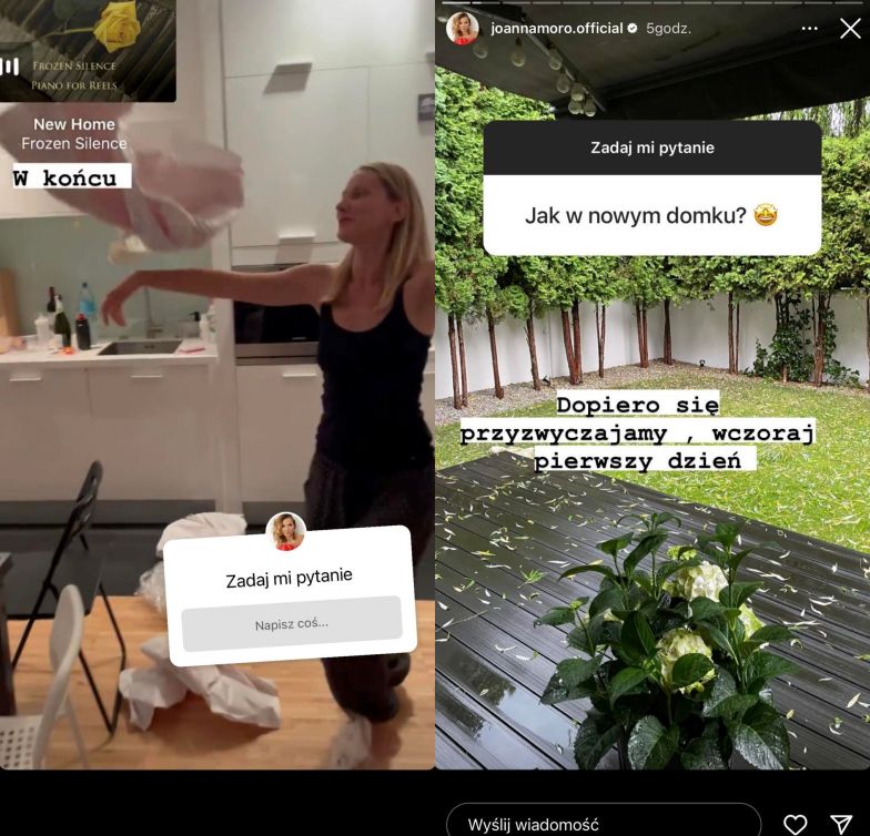 Joanna Moro przeprowadziła się