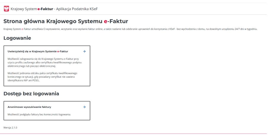 Jak zalogować się do KSeF?