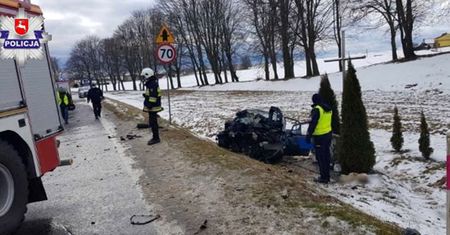Tragiczny wypadek pod Biłgorajem. Nie żyją dwie osoby