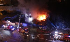 "Chmura nad Trójmiastem". Pożar hurtowni zabawek