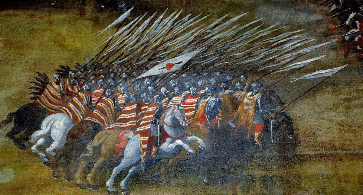 Fragment obrazu Bitwa pod Kłuszynem Szymona Boguszowicza