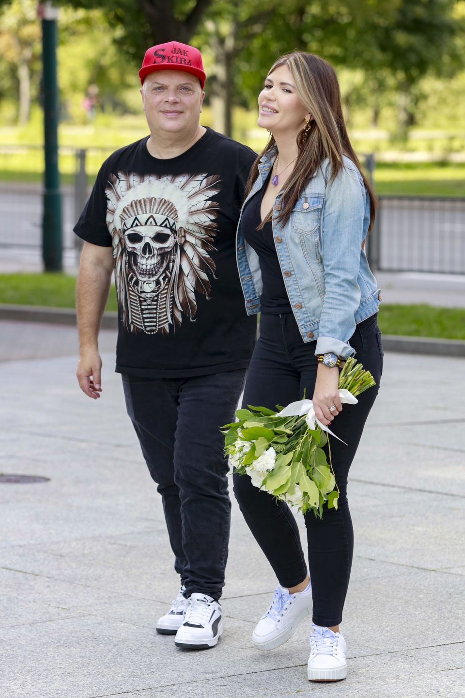 Karolina i Krzysztof Skiba juz po ślubie, fot. AKPA