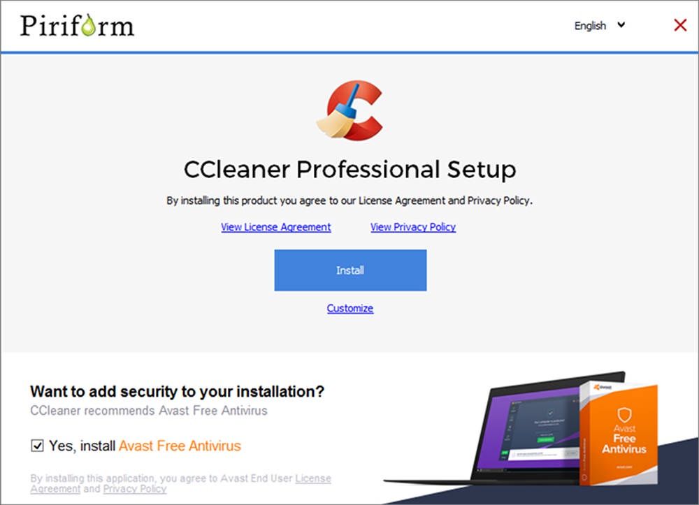CCleaner Avast