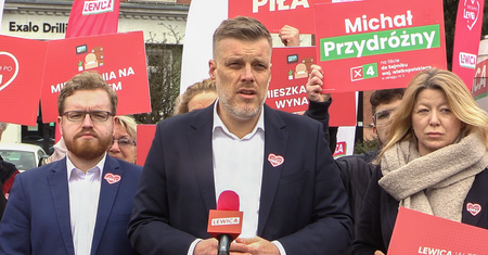Adrian Zandberg wspierał kandydatów Lewicy