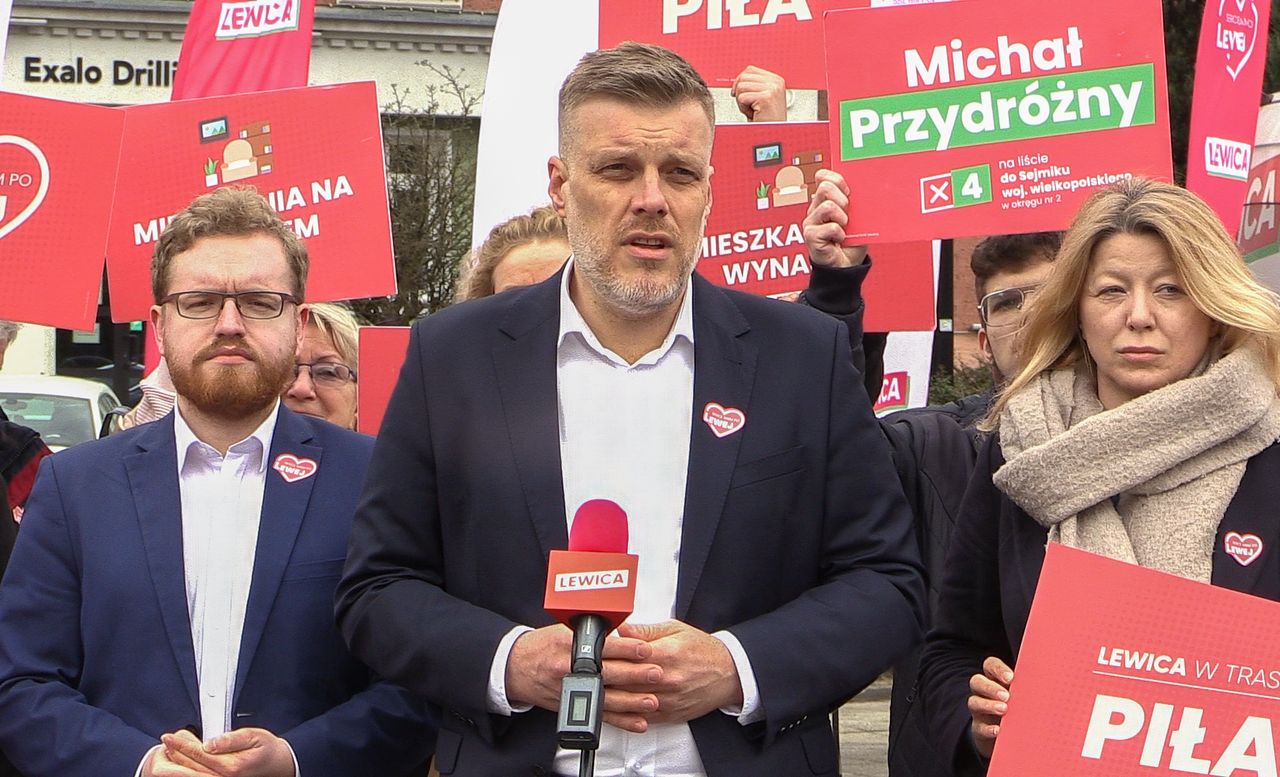 Adrian Zandberg wspierał kandydatów Lewicy
