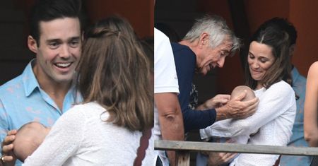 Dumna mama Pippa Middleton prezentuje dziecko rodzinie podczas wakacji na Karaibach (FOTO)