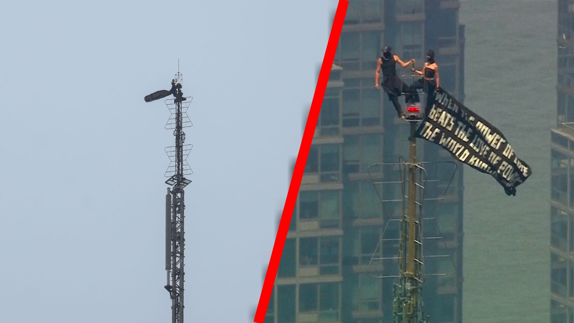 Couple arrested after unfurling marriage proposal flag atop Empire State Building