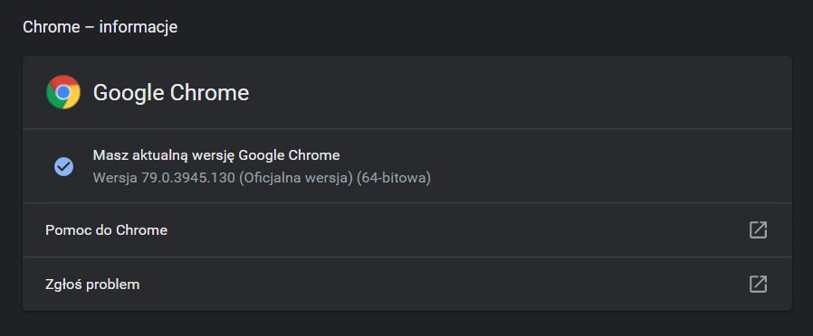 Aktualizacje Chrome'a, także te do "dużych wersji", domyślnie instalują się automatycznie w tle.