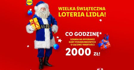 Świąteczna Loteria Lidla. Co godzinę do wygrania 2000 zł na zakupy [ZASADY, JAK WZIĄĆ UDZIAŁ, WYNIKI]