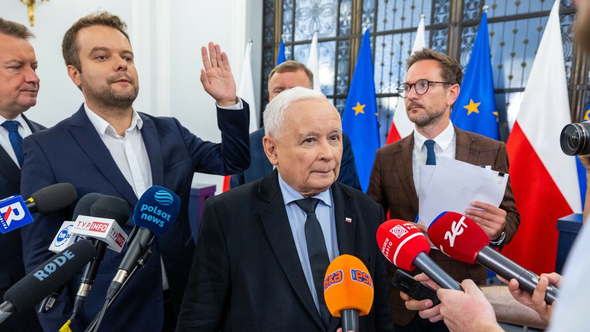 Prezes PiS Jarosław Kaczyński