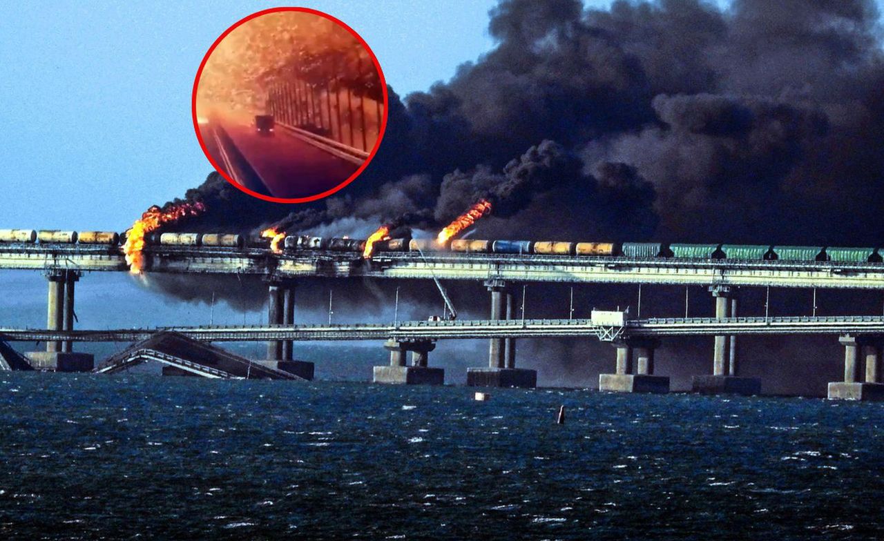 The first attack on the Crimean Bridge, 8 October 2022