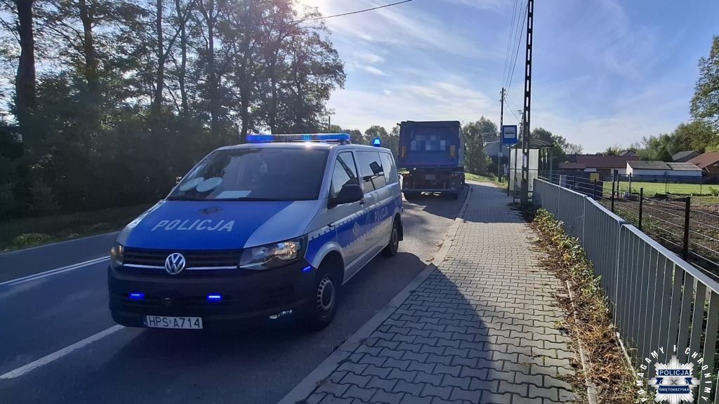 Z promilami za kierownicą ciężarówki