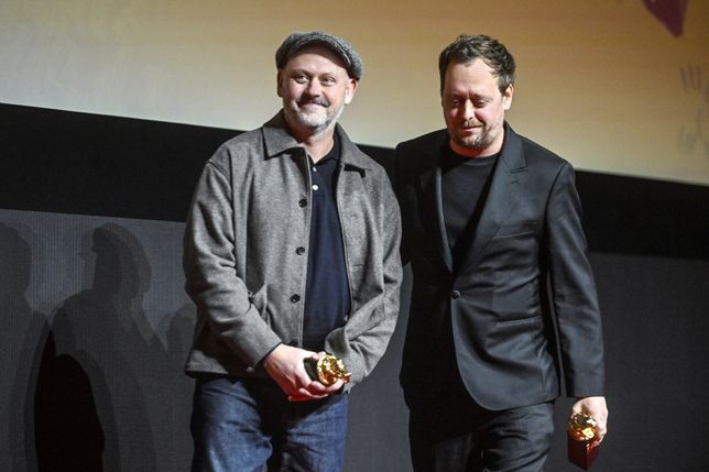 Jan Holoubek i Bartłomiej Kaczmarek, twórcy filmu "Doppelganger. Sobowtór"