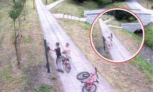 Ujęcia z Elbląga. Straż apeluje: AED to nie zabawka