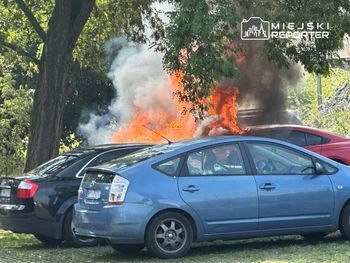 Warszawa: Pożar dwóch aut przed klubem na Pradze-Południe