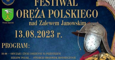 Festiwal Oręża Polskiego nad Zalewem Janowskim 2023. Występ Piotra Cugowskiego