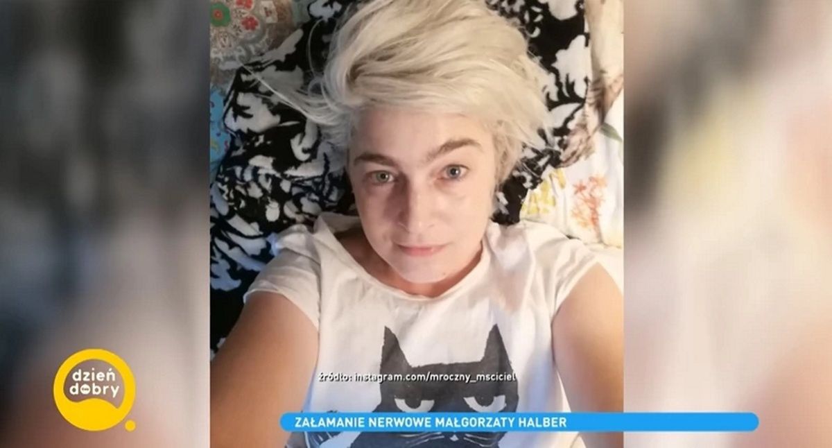 To właśnie o ten pasek Małgorzata Halber ma żal do TVN
