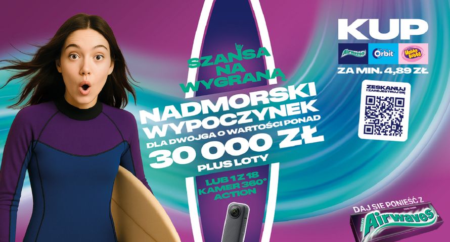 Marka Airwaves promowana kampanią i loterią